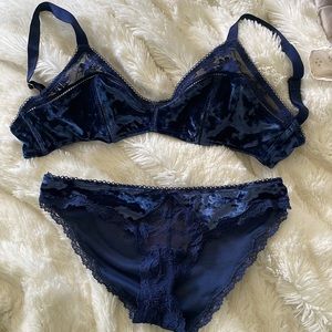 Victoria’s Secret Crushed Velvet Set